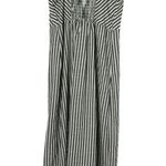 Forever 21 Striped Button Front Midi Dress Women’s Medium Spaghetti Strap Lined Photo 1