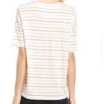Madewell women’s medium Raw-Edged Hangout Tee in Branham Stripe Photo 8