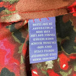 Vivienne Tam Blouse Top Womens 10 Red Black Cowl Neck Long Sleeve Abstract Art Photo 9