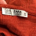 ZARA knotted textured weave top size small Photo 5