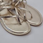 Seychelles By The Shore Sandal Light Gold Strappy Slip on Summer Size 8 Photo 5