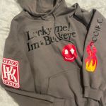 Ohio State University  Lucky Me I’m a Buckeye Hoodie Sweatshirt Photo 1