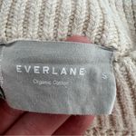 Everlane  The Texture Cotton Crew Neck Sweater Chunky Knit Beige Photo 7