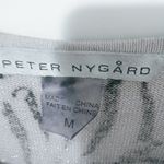 Peter Nygard  M Black White Zebra Top Photo 6