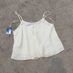 Abound new NWOT  small cami top ivory flounce drapey TS 3059 Photo 6