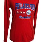 NBA Basketball NWOT Philadelphia 76ers V-Neck Tee T Shirt Top New Photo 2