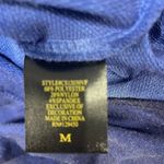 Wrangler  Crochet Lace V-neck Top Size Medium distressed blue crochet sleeves Photo 7