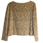 St. John Sport Santana Knit Metallic Zip Up Sweater Size M Photo 1