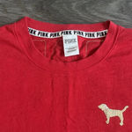 PINK - Victoria's Secret Victoria’s‎ Secret Pink Long Sleeve Christmas Sweater Spirit Jersey Red Small Photo 4