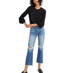 Madewell  Blouse Bell Sleeve Size XXS Black Dressy Preppy Work Top Office Shirt Photo 6