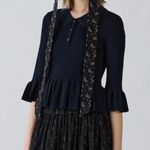 GU (Uniqlo) x Rokh Ribbed Polo 3/4 Sleeve Sweater in Black Size L Photo 0