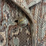 St. John Couture Marble Abstract Grey/Brown/Metallic Blazer/Jacket Size 8 Photo 7