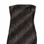 Y2K Strapless Glitter Mini Dress Size Small Black Photo 2