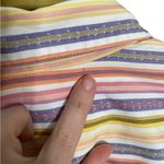 Robert Graham  Multicolor Stripe Short Sleeve Top Button Down Medium Women Photo 6