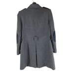 Fay Womens Pea Coat Double Breasted Pleat Gray S Photo 3