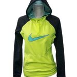 Nike Therma Fit Neon Highlighter Sweatshirt Hoodie Small RARE Yellow Photo 1