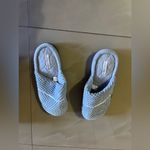 Laura Ashley  Memory Foam Slippers  Blue Size Lg 8-9 Indoor Shoes Photo 12