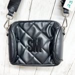 Steve Madden  Cyndy Quilted Crossbody Bag Black Adjustable Strap Logo Casual Photo 2