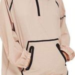 Ivy Park Women’s Perforated Mesh Hooded Pullover Jacket in Dusty Pink Size S Photo 1