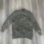 Yoki Yolk Outerwear Collection Olive Green Bomber Jacket Large Photo 0