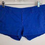 Anchor Blue  Bright Blue Low Rise Chino Shorts Photo 0