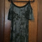 Free People Y2K Butterfly Print Cold Shoulder Mini Dress XS Photo 0
