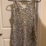 Pretty Guide Silver Sequin Dress Photo 0