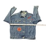 Vintage 90s Disney Mickey & Co Mickey Time Classic Denim Jean Jacket Size S/M* Blue Photo 2