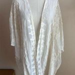 Haptics Women's Boho White Cream Lace Cardigan Kimono sz 3X Photo 0
