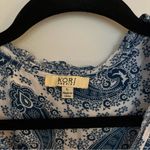 Kori  Boutique Dress. Size L. Fun blue and white paisley pattern. Photo 6