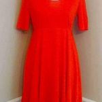 Modcloth NEW Myrtlewood Bright Red Half Sleeve Retro Style Dress Size Small Photo 0