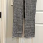 Free People Linen Blend Gingham Crop Pants Size: Small Color: Black/White Photo 6