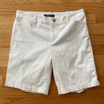 Ralph Lauren Lauren Women's Bi-Stretch Twill Shorts White Size US 4 Photo 1