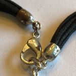 St. Thomas Black & Silver Tone Runway Statement Boho Necklace Photo 5