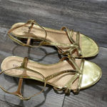 Kate Spade  strappy gold low wedge sandals 1.25 inch heel Photo 1