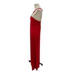 Jay Godfrey Halter‎ Neck Jersey Red Maxi Dress Gown Racerback Size 8 Photo 5