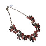 Loft  Smokey Topaz Like and Carnelian Color Like Rhinestone Necklace Photo 2