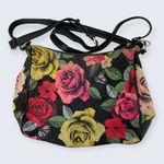 Vera Bradley Havana Rose Distressed Floral Vivian Large Zip Crossbody Tote Bag Photo 2