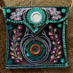 Artisan Purse Made in Pakistan Crossbody Sequin Beaded Embroider Handmade Small Photo 1