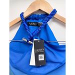 Lauren Ralph Lauren Halter Top Size Small Blue Green Ombre Sleeveless‎ Zip Up Blue Photo 10