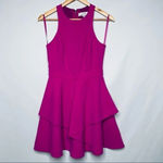 Adelyn Rae Gabardine Ruffle Fit and Flare Dress Size XS Photo 4