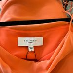 Equipment 100% Silk Orange Camisole Top with Flowy Fit Photo 6