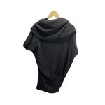 Banana Republic CASHMERE BLEND GRAY BATWING RIBBED COWL NECK SWEATER DRESS XS Photo 3