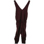 ALBION FIT Albion Classic Overall Jumpsuit Jogger Tapered Leg Zip Hem Outdoor Wine Large Photo 1