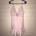 Saints + Secrets  Pink Dress with Ruffle Hem Photo 1
