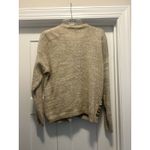 White Stag BEIGE BROWN UGLY CHRISTMAS WOMEN'S SWEATER YARN BEADS TREES Large Photo 2