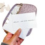 NWT By Far Rachel Mini Lilac Circular Crocodile Croc Embossed Leather Small Bag Purple Photo 8