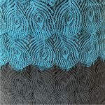 Madewell NEW Broadway & Broome Peacock Feather Black Lace Flapper Dress Photo 6