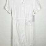 Athleta  Playa Wrap Linen Dress Size 0 White Calla Lily NEW Photo 6
