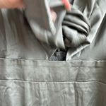 Baltic Born NWT  Poppy Midi Dress Womens M Satin Eucalyptus Sage Green Tie Front Photo 3